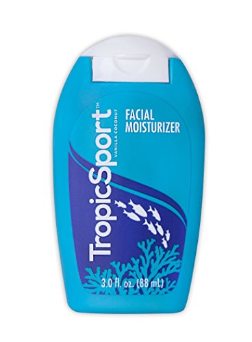 TropicSport - All Natural Soothing Facial Moisturizer - Vanilla Coconut - 3 Ounce