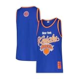Ultra Game NBA Official Men’s Tank Top Mesh Sleeveless Muscle T-Shirt - Unisex, New York Knicks, Team Color, Medium