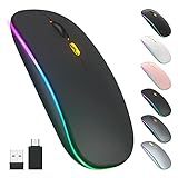 【Leises und leises Klicken】: Das Dämpferdesign mit fortschrittlichem Sensor bietet leise Klicks, ideal für öffentliche Orte wie Bibliotheken, Schlafsäle, Büros und alle anderen Gelegenheiten, bei denen Sie andere nicht stören möchten, wie z. oder Spiele zu Hause spät in der Nacht.