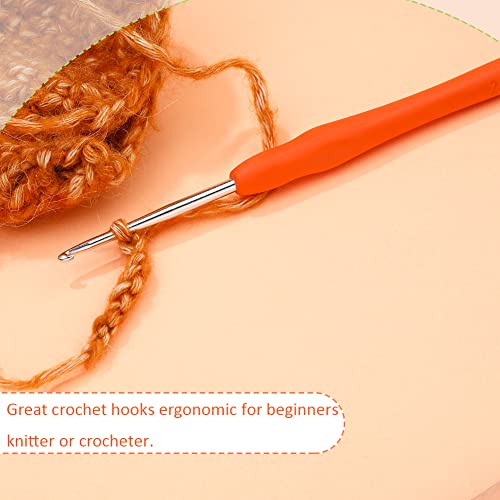 Image of Crochet Hook, 2.5 mm Ergonomic Crochet Hook, Crochet Needles for Arthritic Hands, Knitting Needles with Soft Handle Beginners and Experienced Hobbyists (2.5 mm)