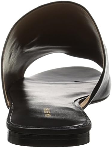 Via Spiga Women's Helena Slide Sandal, Black Leather, 5.5 M US | Image 2