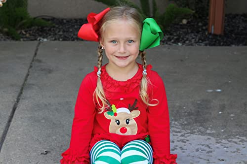 Unique Baby 2 Piece Girls Printed Leggings Outfit with Long Sleeve Shirt Kid and Toddler Clothes Set2