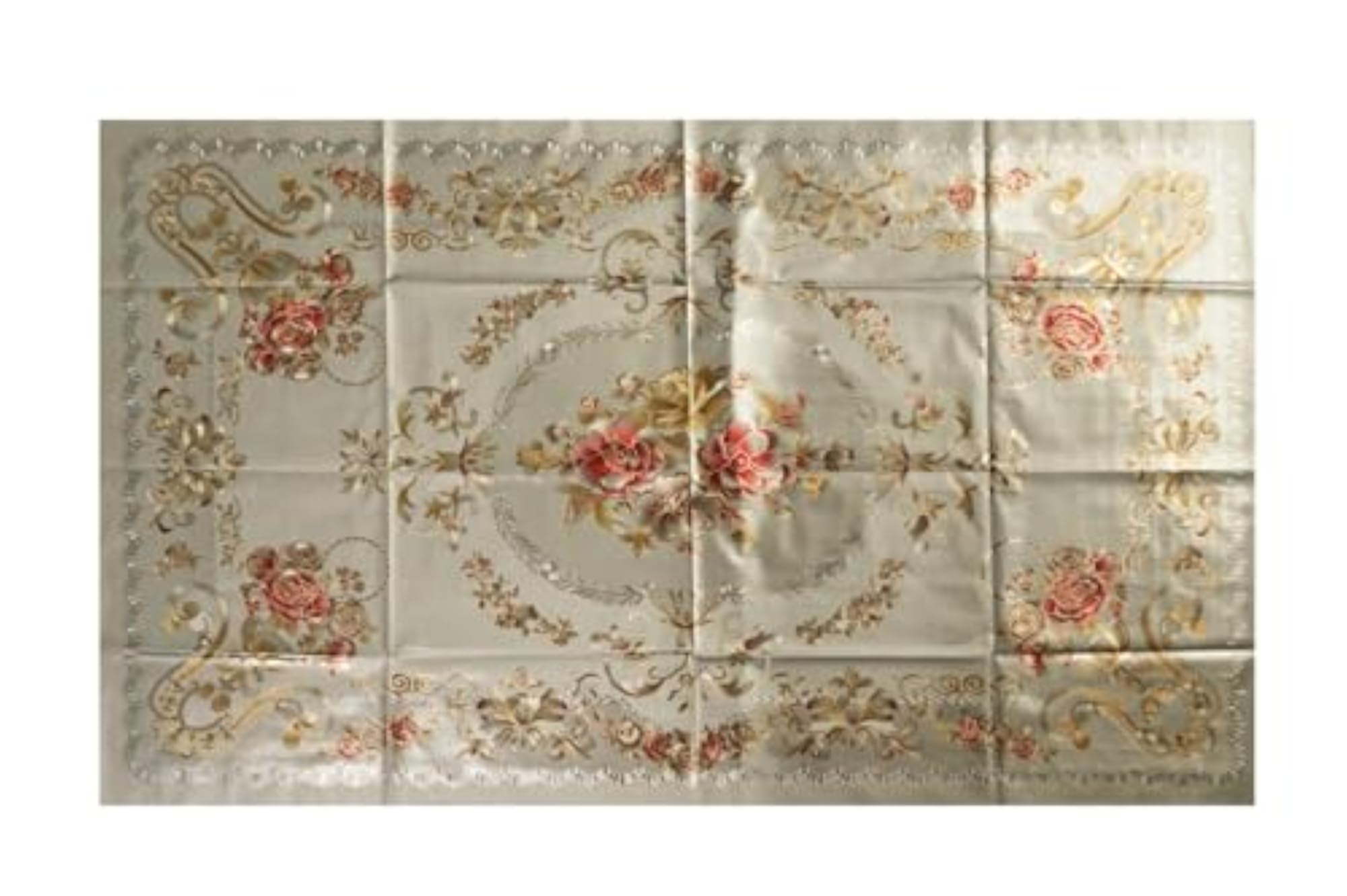 Traditional Design Waterproof Table Cover, Elegant