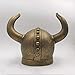 LOOYAR Kids Middle Ages Medieval Viking Age Horned Viking Helmet Berserker Soldier Warrior Costume Hat Sallet Children Toy for Battle Play Halloween Cosplay Bronze