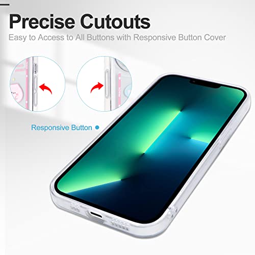 Pnatee For Iphone Xs Max Case Clear, Transparent Shockproof Bumpers Phone Cases, Cartoon Pattern For Women Gift Shockproof Soft Tpu Clear Case, Pink Peach #TOP3