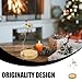 VOSAREA Carousel Candle Holder Spinning Candleholder Metal Tea Light Candlestick for Easter Bunny Table Centerpieces Valentine's Day (8.65X4.13X4.13 Inch)