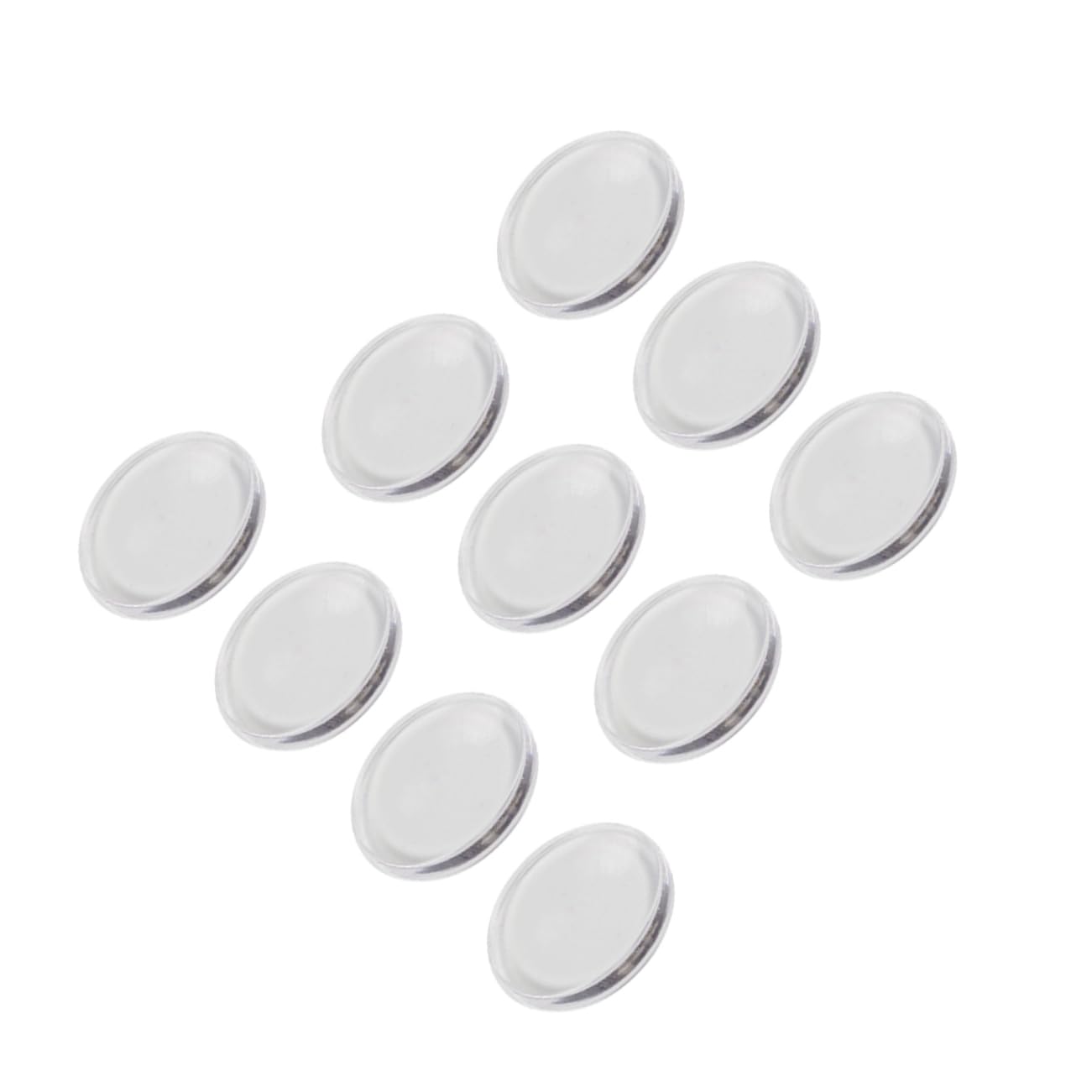 FOMIYES Silicon Gel Pads for Eyelash Extensions 10pcs Grafted Lash Pallets Glue Non-slip Salons