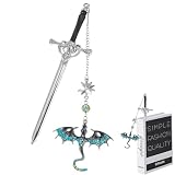 Marcapáginas De Metal, Dragón Marcapaginas, Punto De Libro Con Colgante De Piedras Preciosas, Personalizar Espada Bookmark, Para Profesores, Estudiantes, Amantes De Los Libros (Azul (versión corta))