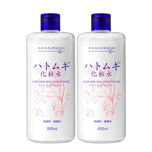 ＜2本セット＞花印 ハトムギ 化粧水 500ml 顔・全身用 保湿ローション 拭き取り けしょうすい メンズ/レーディス 無香料 さっぱりタイプ