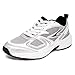 Price comparison product image Nautica Women's Fashion Sneaker Lace-Up Jogger Running Shoe Casual Walking Tennis Sneaker, White Silver-perelto, 6 UK