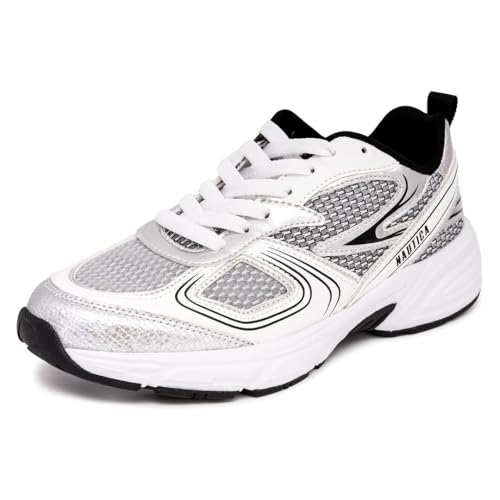 Nautica Women’s Athletic Running Sneakers – Lightweight Breathable Mesh Walking Shoes with Cushioned EVA Midsole & Durable Rubber Outsole
