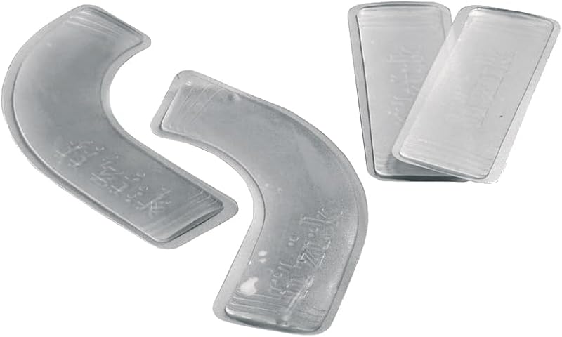 Fizik Road Bar Gel 4 Pieces, (2 Curved, 2 Straight), Road Bike Handlebar Gel Pad, Light Blue, One Size