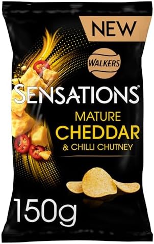 Walkers Sensations Mature Cheddar Cheese & Chilli Crisps 150g