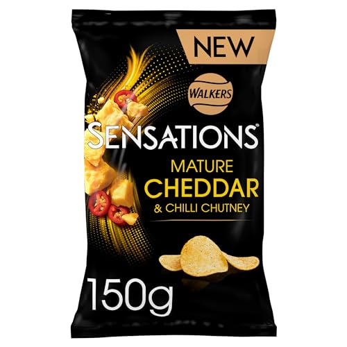 Walkers Sensations Mature Cheddar Cheese & Chilli Crisps 150g