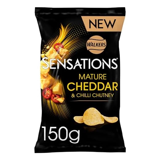Walkers Sensations Mature Cheddar Cheese & Chilli Crisps 150g