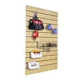 FixtureDisplays® Maple Wood Grain Slatwall Panel Retail Store Display Tool Organizer 24X40