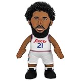 Bleacher Creatures Philadelphia 76ers Joel Embiid 10" NBA Plush Figure(City Edition '24-'25) - A Superstar for Play or Display