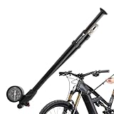 Fahrradpumpe Fahrradluftpumpe Tragbare Luftpumpe mit Genauem Manometer für Mountainbike Reifenpumpe Leichte Fahrradpumpe Reifenpumpe mit Manometer