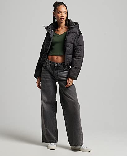 Superdry CODE XPD COCOON PUFFER, A4 - Rembourré Femme, Black,