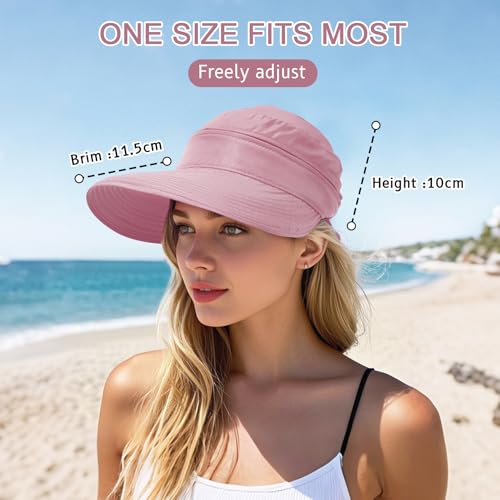 Sombrero de sol para mujer con visera y protección UV miniatura 6