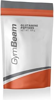 GymBeam L Glutamin Pulver - schnell absorbierbares Glutamin Peptide, 5g pro Portion, vegan, gut lösliches Pulver für schnellere Regeneration nach Sport, 500 g