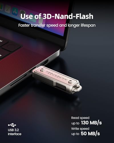 Clé USB 128 Go Move Speed double connecteur type C et USB 3.2 pour iPhone 15 MacBook - 3