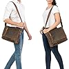 STILORD 'Davis' Sac Messenger en Cuir 13 Pouces | Sac Vintage Hommes Femmes | Sac à Bandoulière Bureau | Sacoche en Cuir Véritable, Couleur:Calais - Marron #1