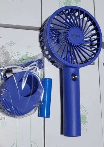 Handheld Fan Portable Fan Rechargeable 3 in 1, Hand Held Fan Battery Powered USB, Mini Fan Portable Hand Fan Foldable with 3 Speed, Small Fan Desk fan Neck Travel Fan for Office, Home, Trip (BLUE)