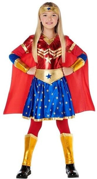 ALMACENES CASA ANGEL Desfrute de super-herói maravilhoso menina (7-9 anos)
