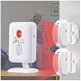 Upgrade Professional Bed Sensor Alarm and Fall Prevention for Elderly/Dementia and More,Caregiver Pager Motion Sensor with 5 Volume Level