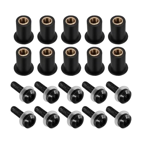 Vis de pare-brise moto YZF R1 R6 R3 R7 boulons fixation bulle noir
