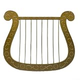 Modelo de arpa de plástico para disfraz de Halloween y fiesta temática, ideal para sesiones de fotos y actuaciones escénicas