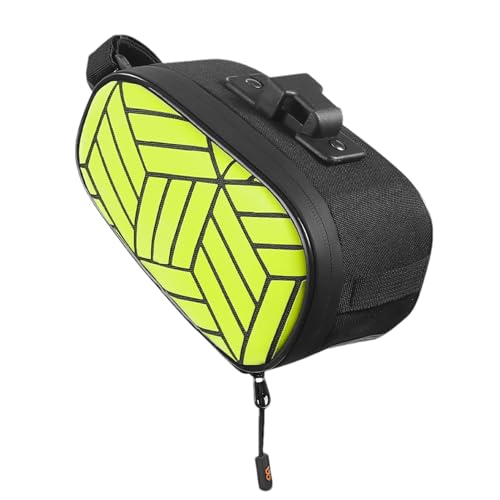 Paquete de asientos, bolsa reflectante debajo del asiento, espaciosa bolsa de asiento de sillín de ciclismo para viajes diarios, accesorios de ciclismo