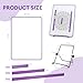 BABYSHEEP Knitting Pattern Holder with 8 Replacement Magnets Knitting Chart Keeper Magnetic Board Cross Stitch Supplies for Crochet 12.3 * 8.9inches (Purple Border)