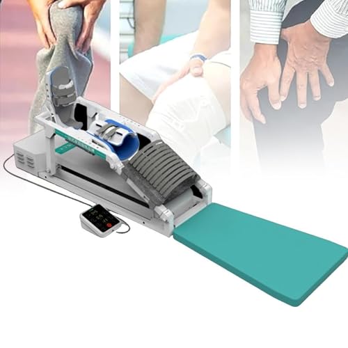 Image of Knee Rehabilitation Equipment, Electric Knee Exercise Massager, Adjustable CPM Machine for Leg Stretcher Exerciser with Remote Control, 3 Speed Settings, 0-140 Angle, for Joint Stiffness