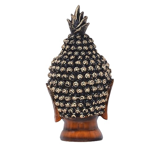 5 inch Calm Buddha Tabletop Figurine Wooden Finish Poly-Resin Statue for Mindfulness, Peace, Home Decor (5 inch) — photo — 7 of 9