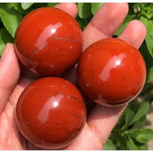 Bola de jaspe rojo MDBJTCYZN el regalo perfecto de cuarzo energético 4