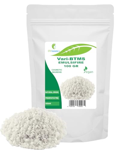 Emulsionante Vari-btms, 100 gr - Origen natural | Uso como ingrediente para cosméticos | Utilizado en acondicionadores, champús en crema, mascarillas para el cabello.
