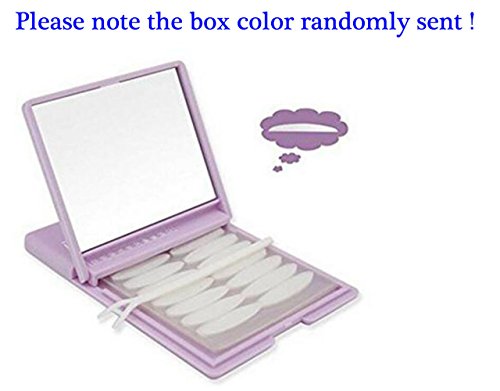 500 Pairs Thin Invisible Eyelid Tape Double Eyelid Stickers Beauty Tool with Box (Widen eyelid tape - random box color)