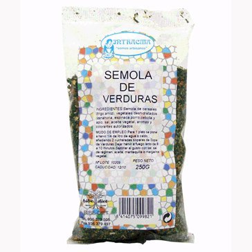 Semola Verduras 250 Gr Intracma