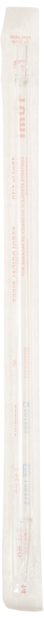 Mundo Científico 1842 poliestireno aspirating pipeta, 10 ml de capacidad, punta estándar, 343 mm longitud, estéril, sin impresión, individualmente envuelto (funda de 200)