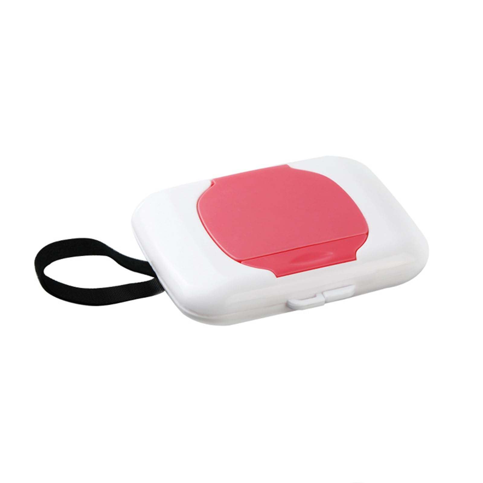 HYBEW Portable Wipes Dispenser, Reusable Refillable, Rectangular, Polypropylene, Multicolor, Pink, Sporty