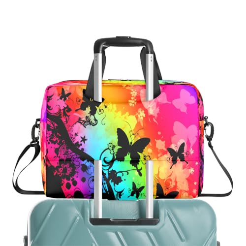 Maletín para Laptop Unisex 15.6-16 Pulgadas Mariposas Multicolor miniatura 7
