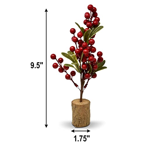 Mini Christmas Tree Table Decorations Set Of 3 Trees Tabletop Centerpiece Pine Berries Branches For Office Desk Shelf Mantle Kitchen Counter Home Holiday Winter Party Decor #TOP1