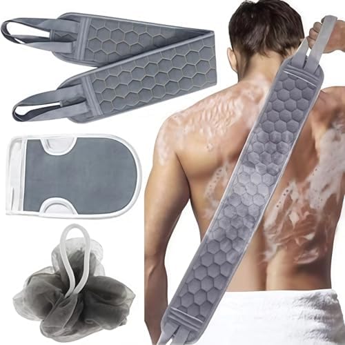 Conjunto de 3 esfregões esfoliantes nas costas para chuveiro...