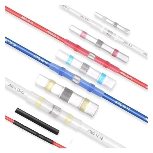 Terminal à sertir bout à bout thermorétractable étanche et kit connecteur câble électrique