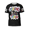 TZVEHAFYA Men's Callboys Music Band Electric T-Shirt Stylishprinted Short Sleeve Shirt Casual and Versatile Suitable for Multiple Scenarios Multicoloured 3XL #3
