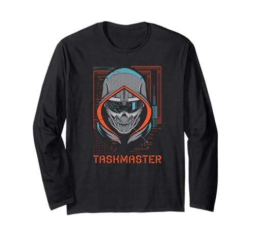 T-shirt Black Widow Taskmaster Marvel à manches longues pour fan de comics et cosplay