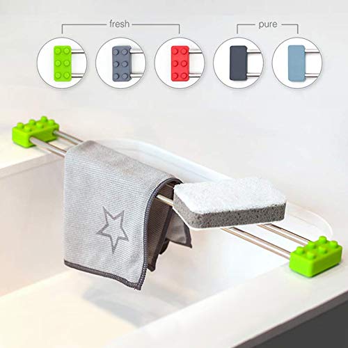 Baffect Metalen keuken sponshouder gootsteen organizer netjes Caddy