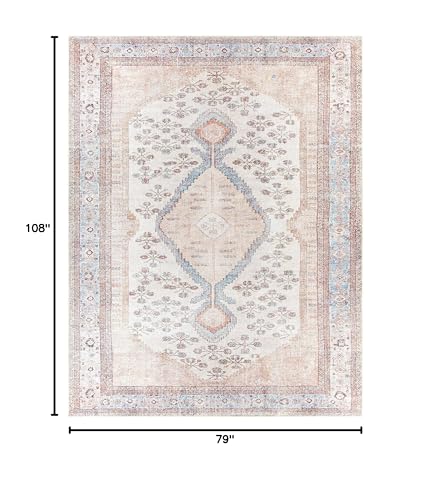 Tapete BoutiqueRugs Moora 108x79 cm Lavable Rosa miniatura 2